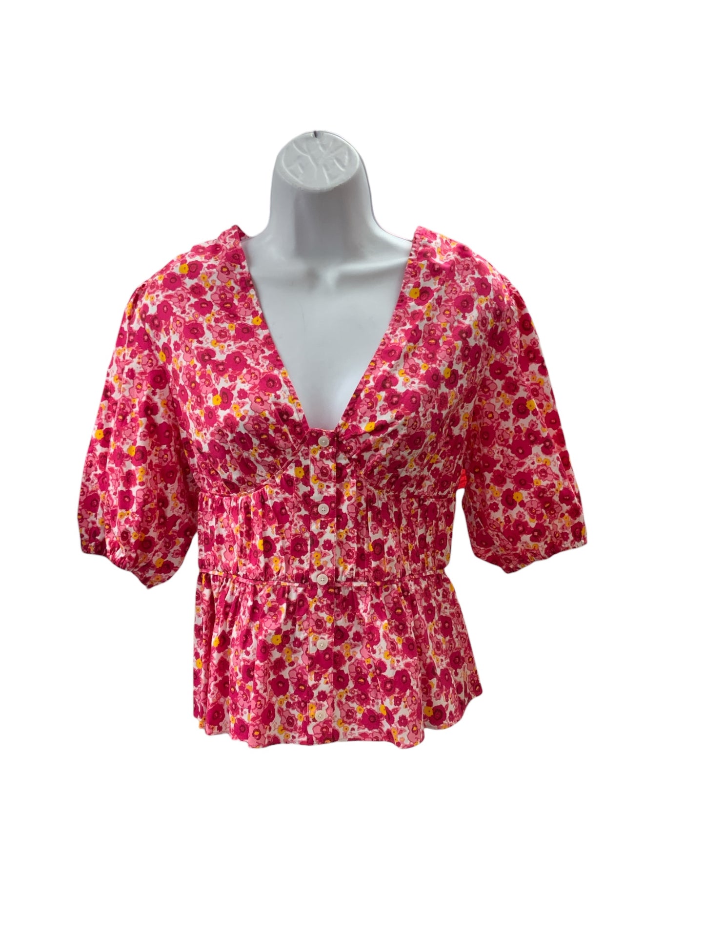 NWT Derek Lam 10 Crosby Women's Blouse Rose 10=M