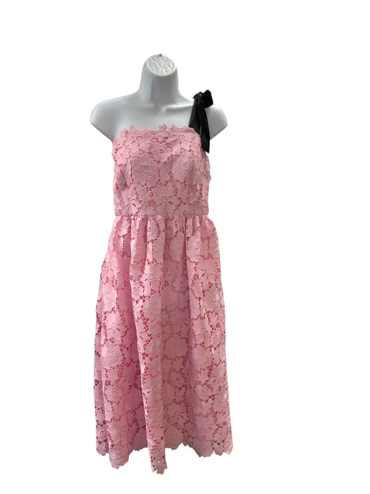 NWT Maeve Women's Cocktail Dress Pink Lace 12=L