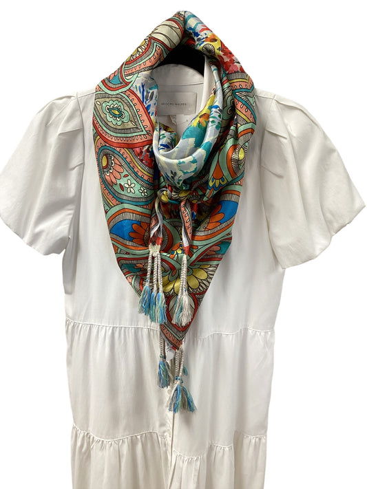 Johnny Was Women's Silk Scarf Turq Multi O/S