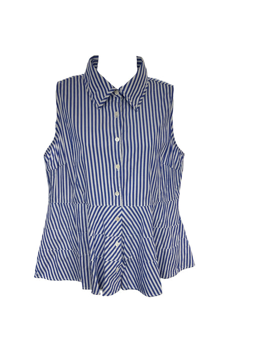 Pomander Place Women's Blouse Royal XL