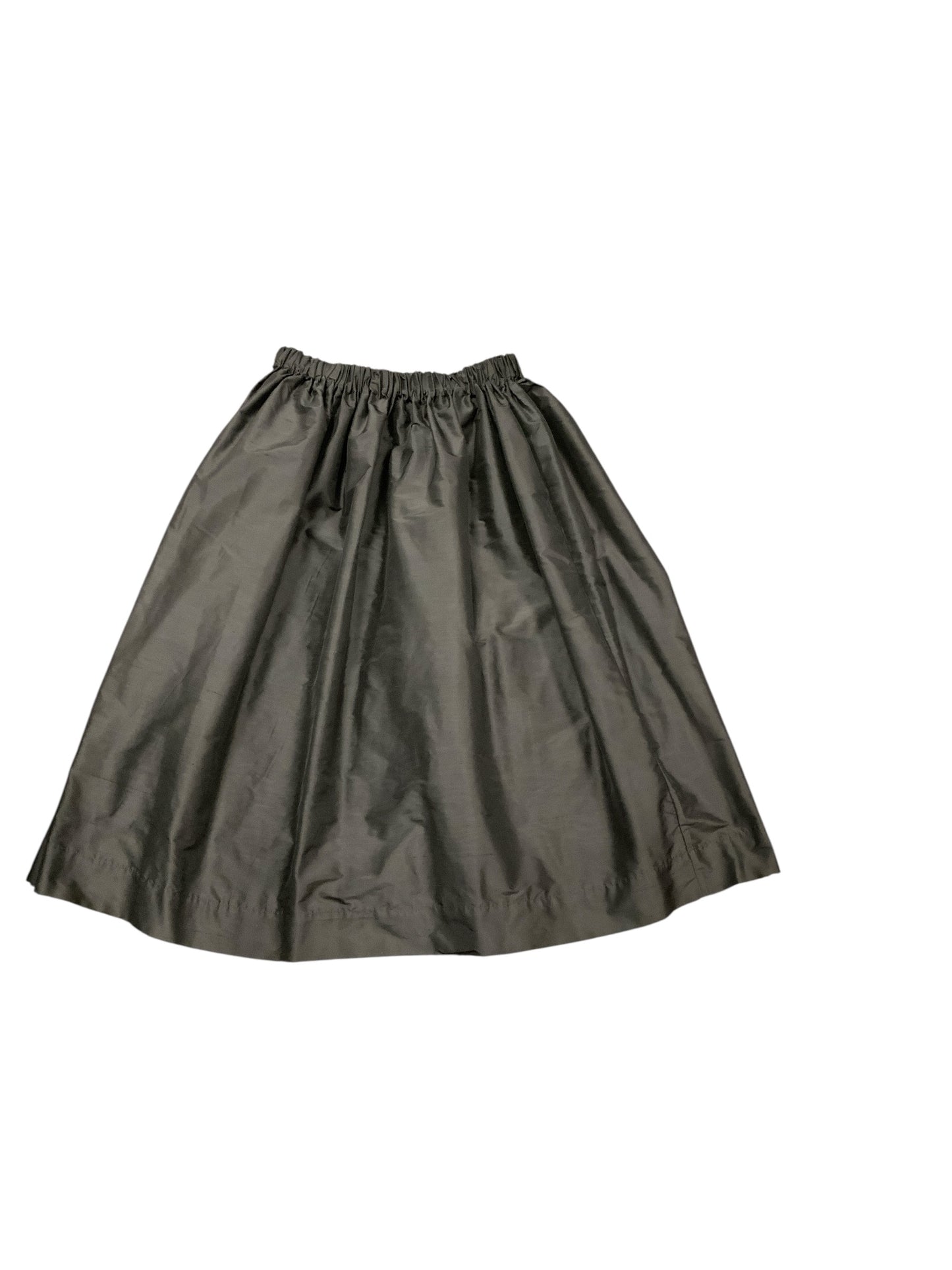 NWT Elwin Studio Women's Silk Taffeta Skirt Black M