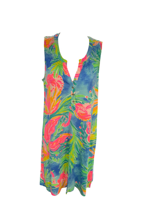 Lily Pulitzer Women's Dress Blue Multi S