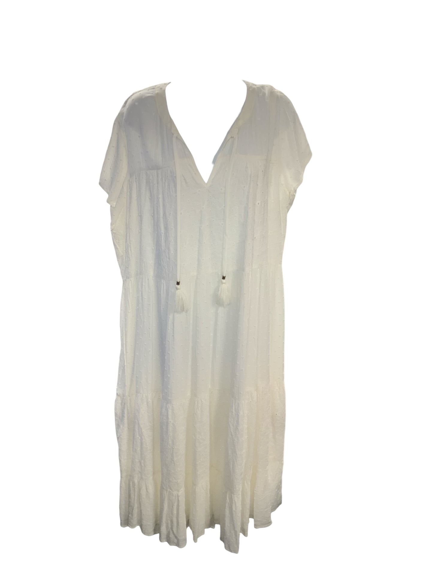 Kate & Sam Women's Dress White 2X