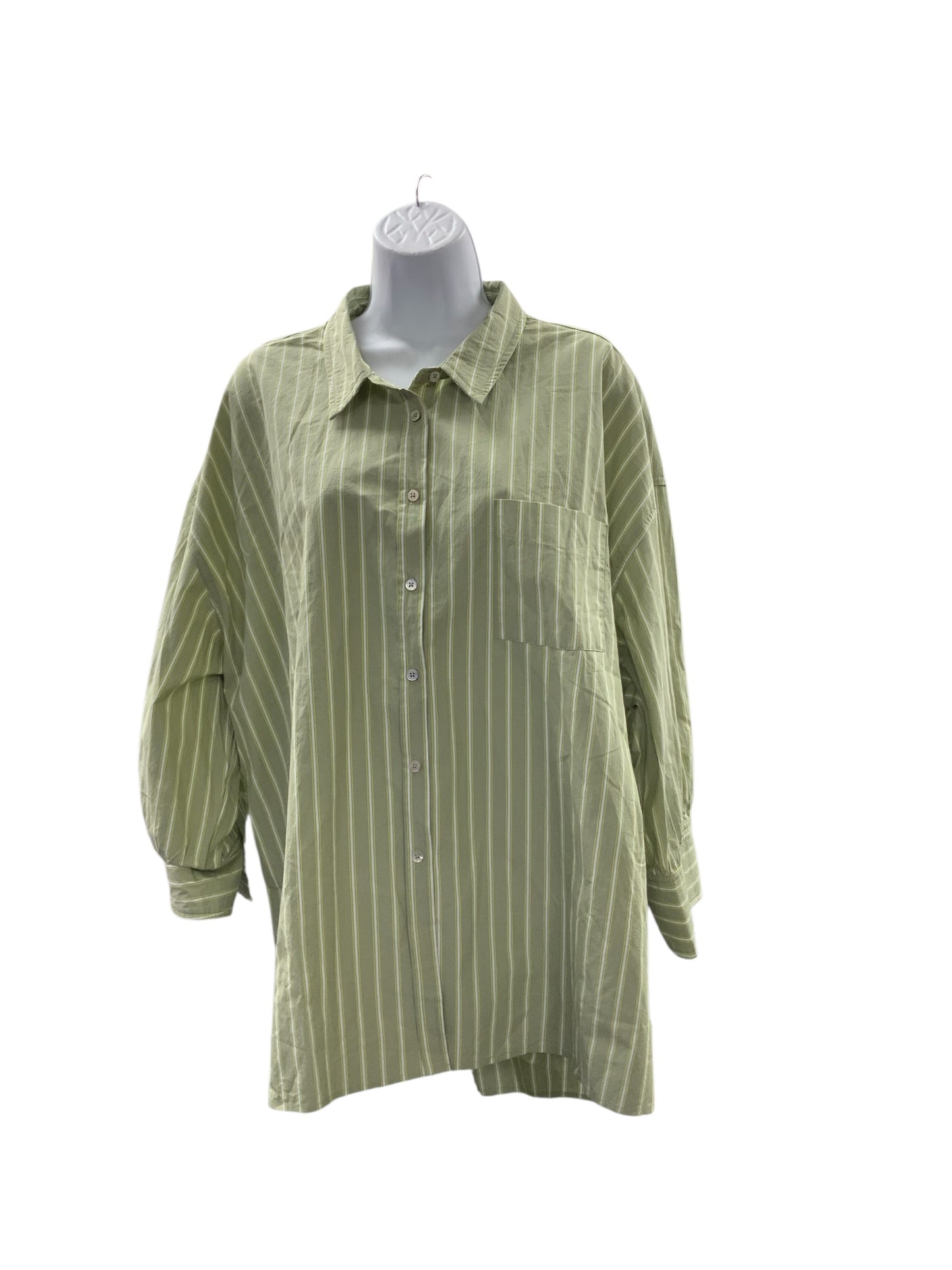 NWT Pomander Place Women's Shirt Sage 2X
