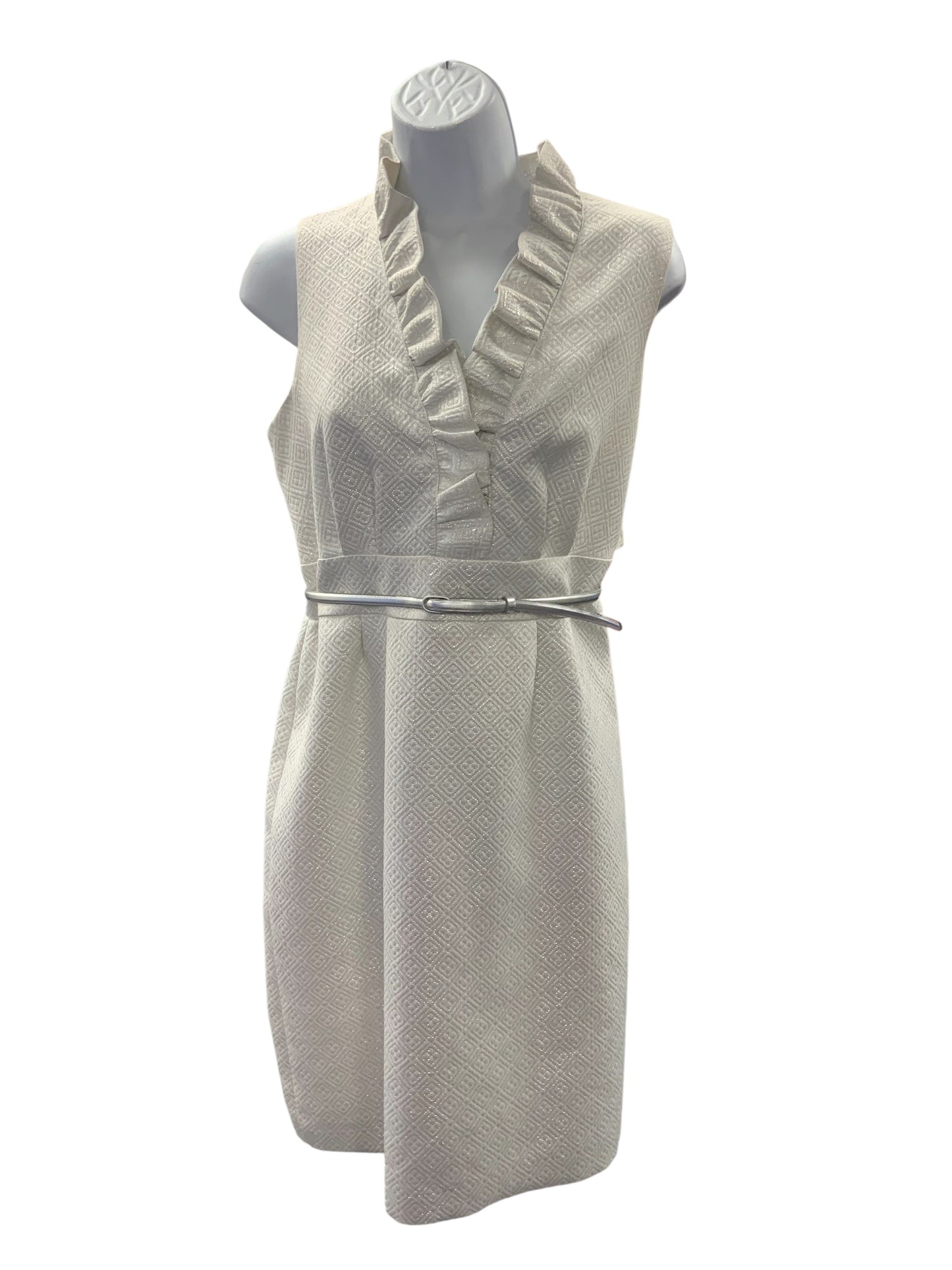 NWT Jessica Howard Women's Dress Silver 10P=M