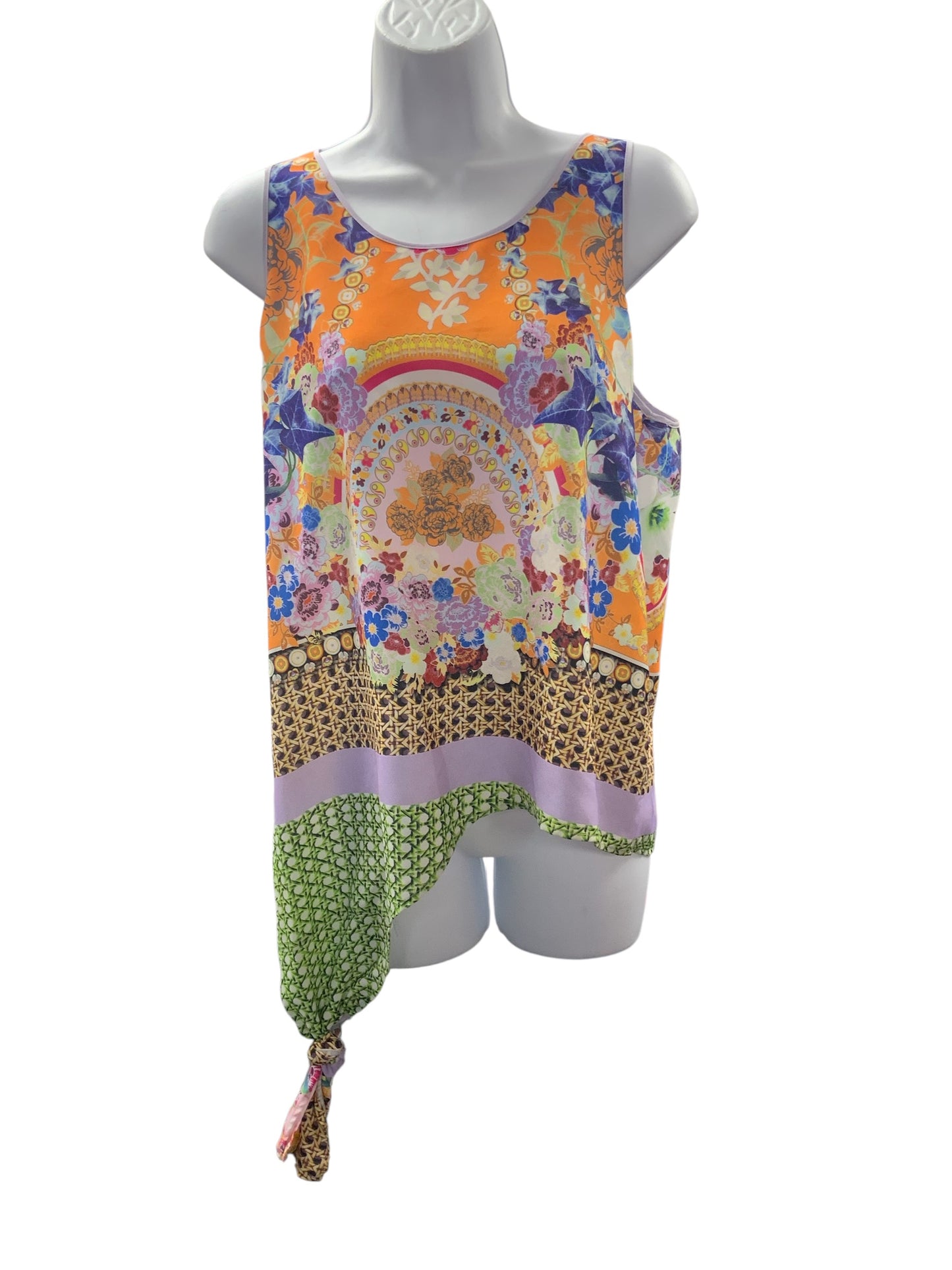 Clover Canyon Women's Blouse Orange Multi M