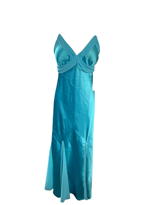 NWT Niki Livas Women's Dress Turquoise 6