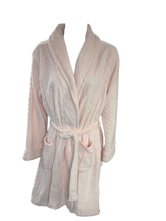 NWT Lauren RL Women's Robe Pink M