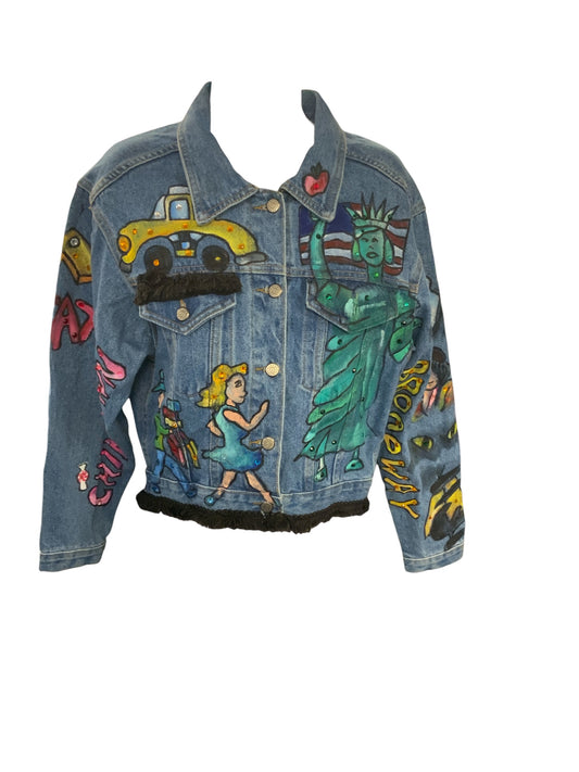 Fat Rat Women's Jean Jacket Multi M