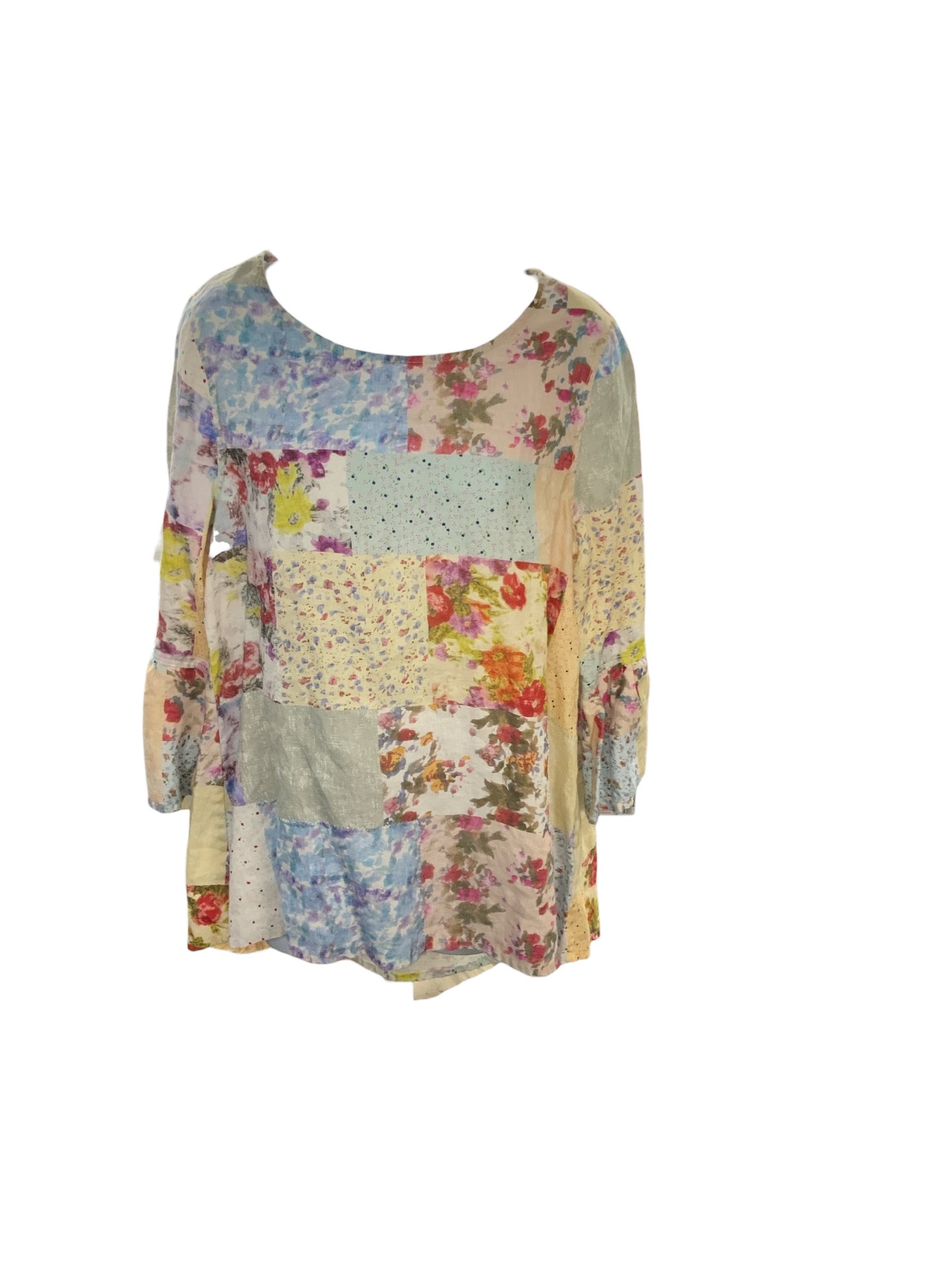 John Mark Women's Linen Tunic Multi M