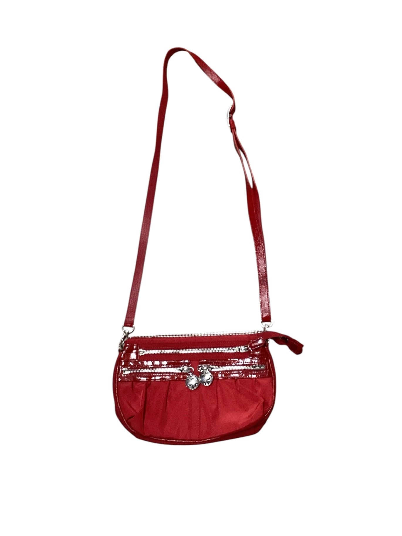 Brighton Red Nylon Handbag