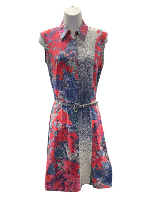 No Noo NY Women's Silk Dress Blue 4=S