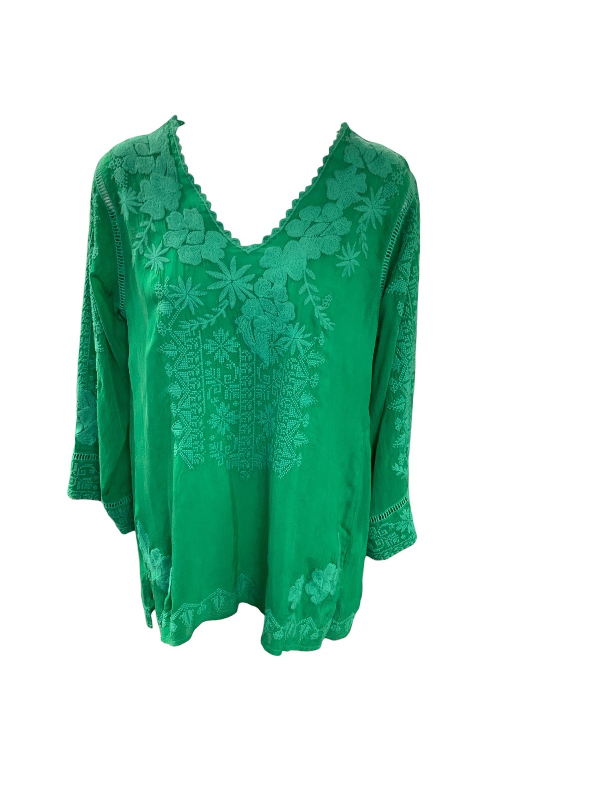 Johnny Was Women's Tunic Green XS