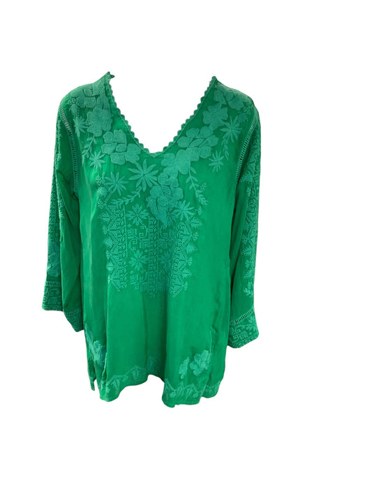 Johnny Was Women's Tunic Green XS