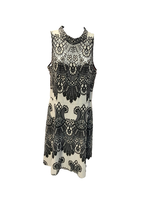 Kensie Women's Dress Black & White 10