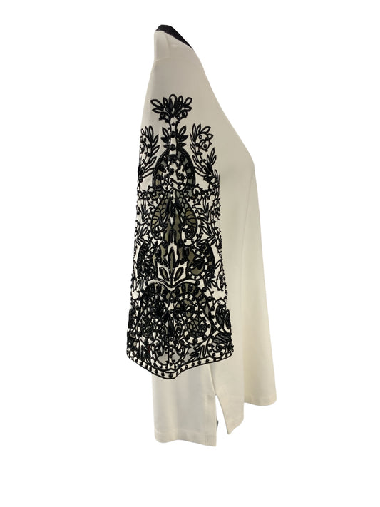 Kobi Halpern Women's Blouse White Black M