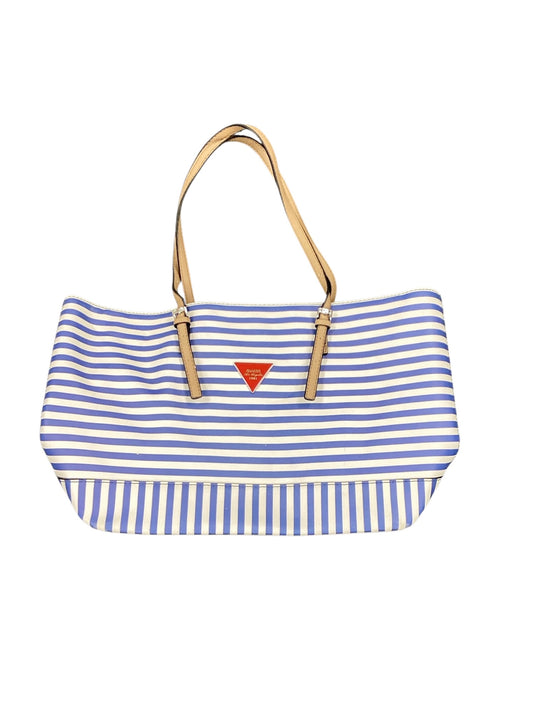 Guess Striped Tote Bag