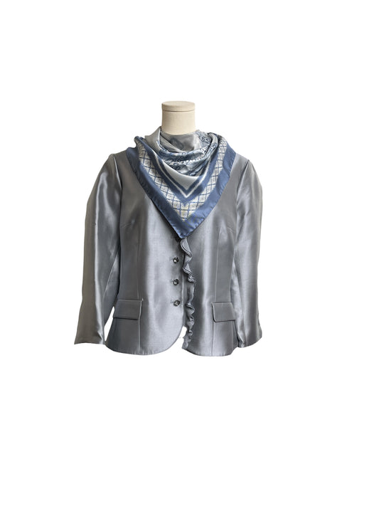 NWT Reales Sitios de Espana Silk Scarf Blue