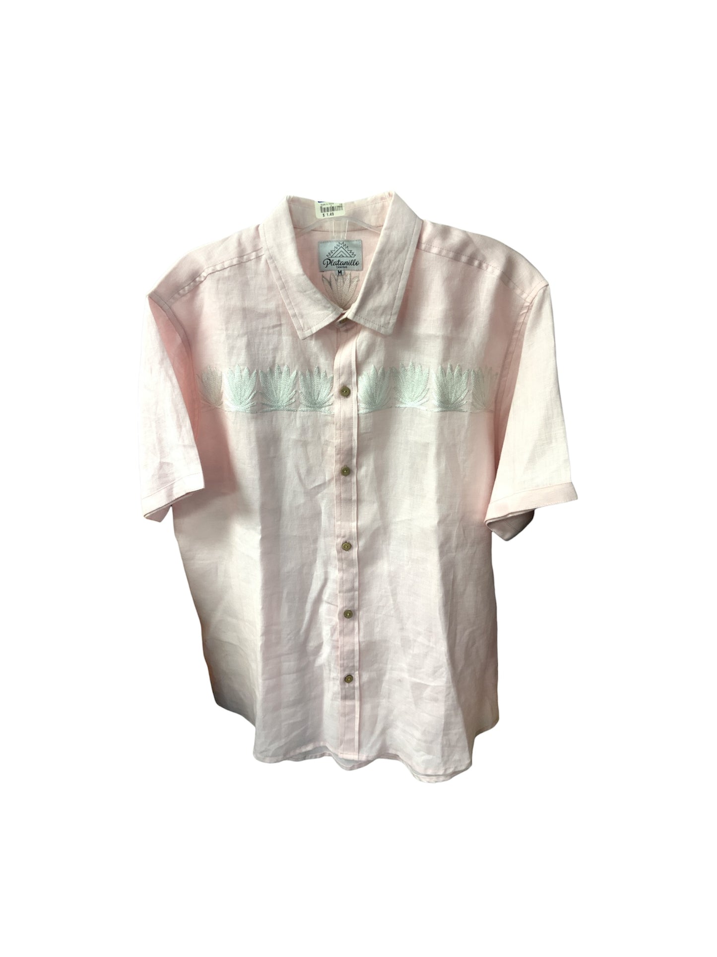 Plantanillo Men’s Shirt Pink M