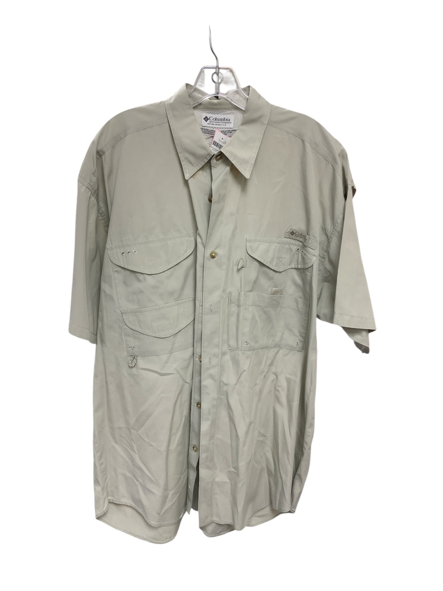 Men's Columbia Shirt Tan L