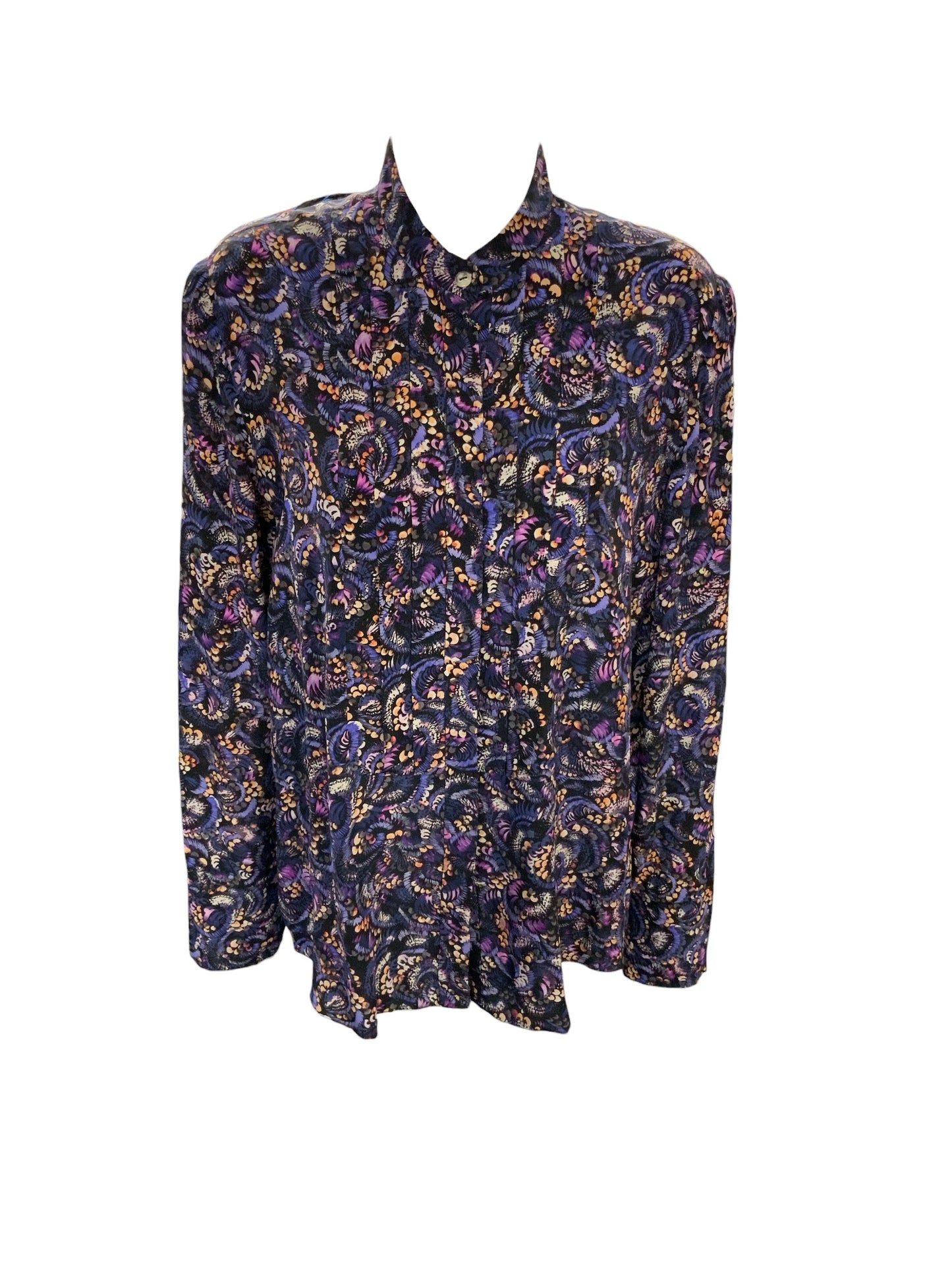 Saloni Women's Silk Blouse Purple 6=S