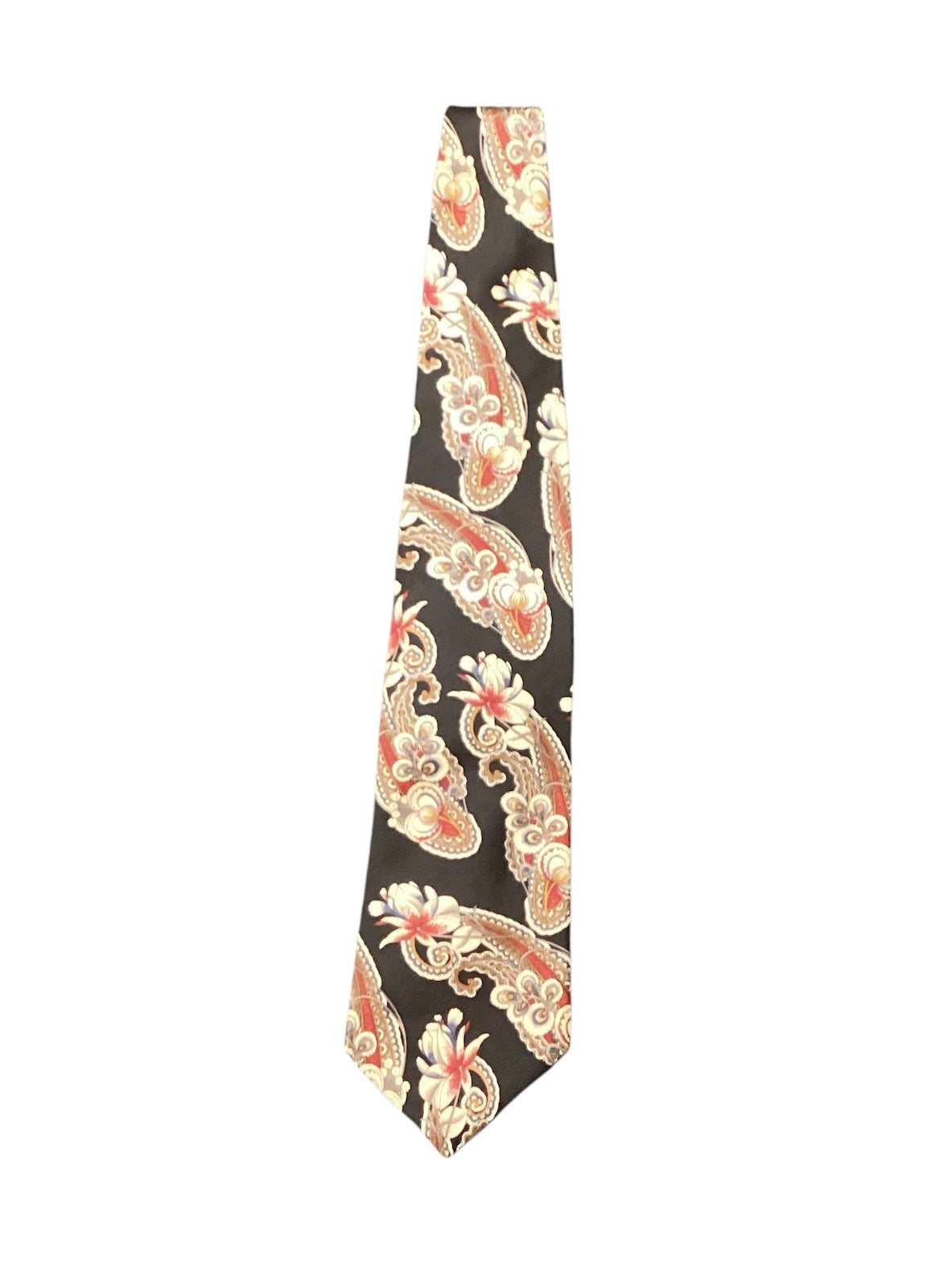 Bill Blass Black Floral Tie