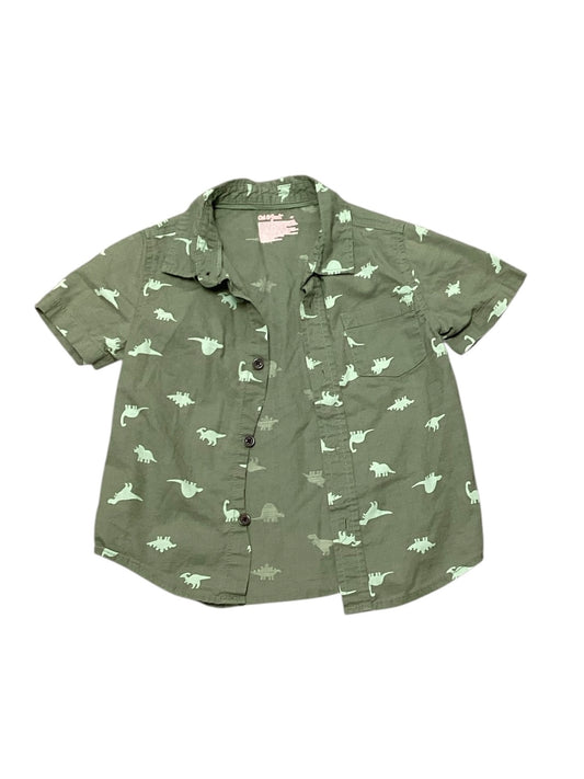 Cat & Jack Boys Green Shirt 4T