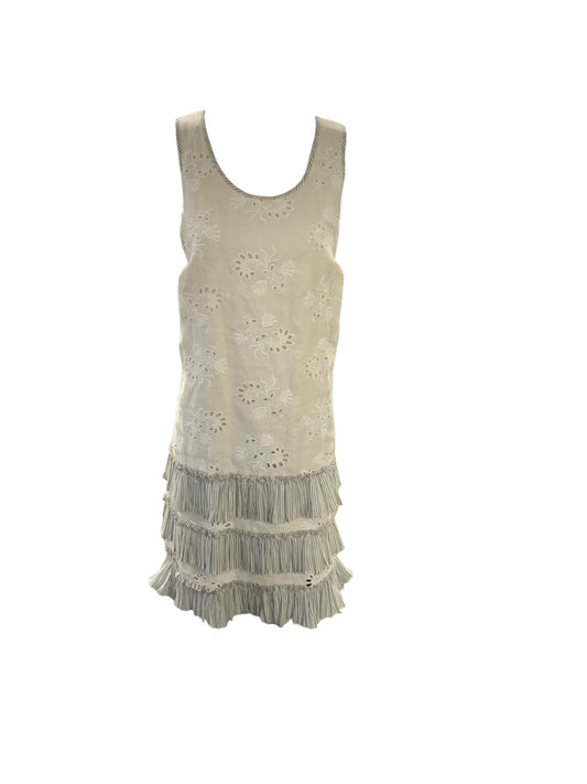 Rebecca Taylor Women's Linen Dress Cream 6= S