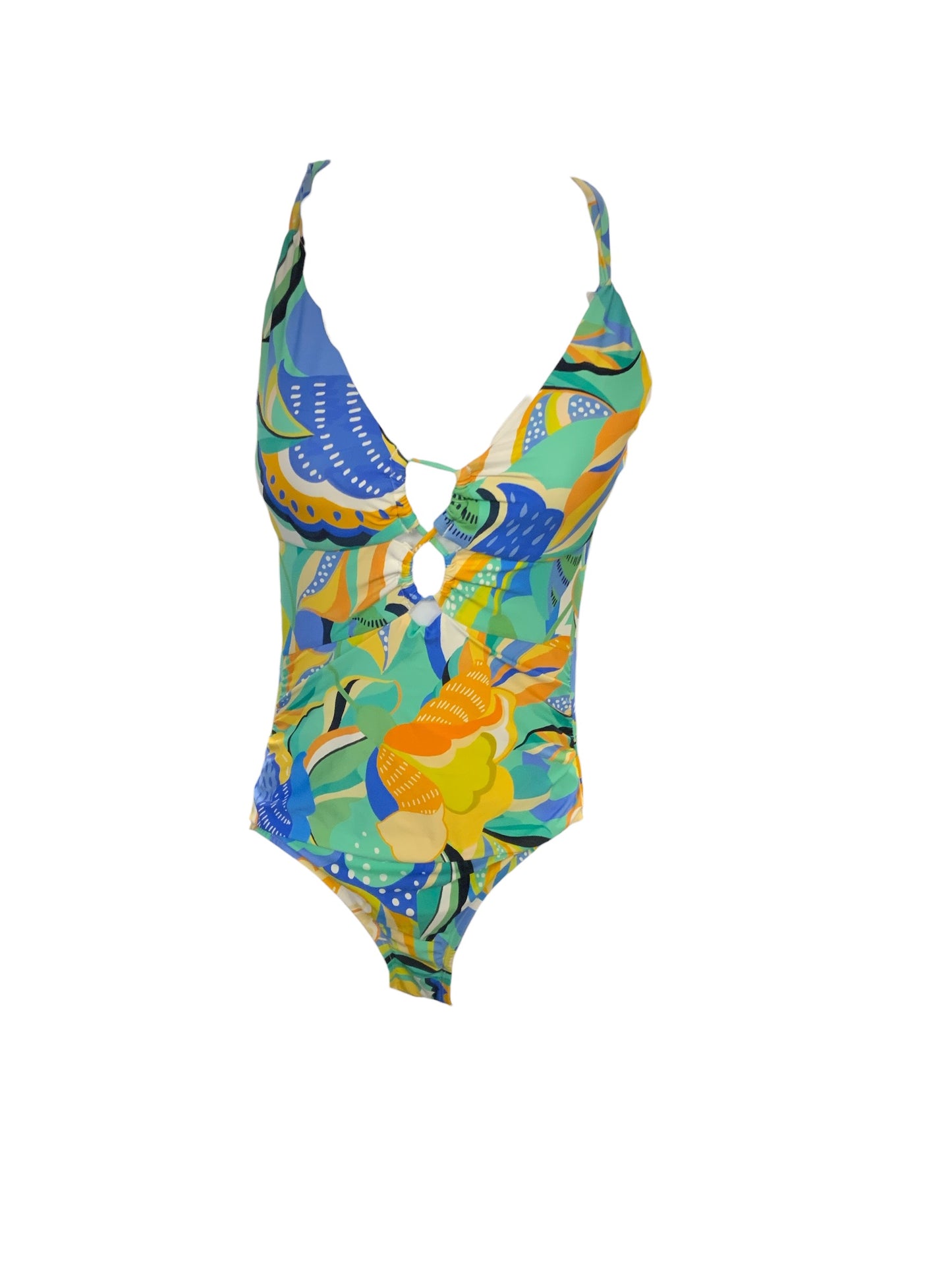 NWT La Blanca Swimsuit Blue Multi 8=M