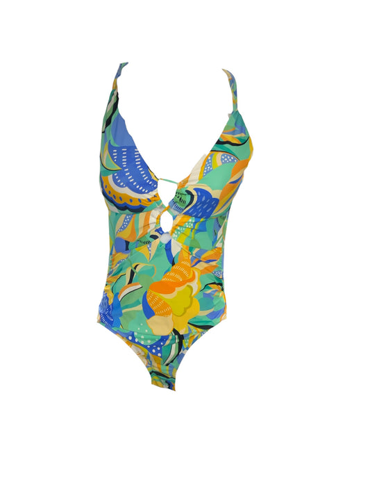 NWT La Blanca Swimsuit Blue Multi 8=M