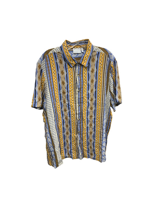 Asos Design Men’s Shirt Yellow Blue XL