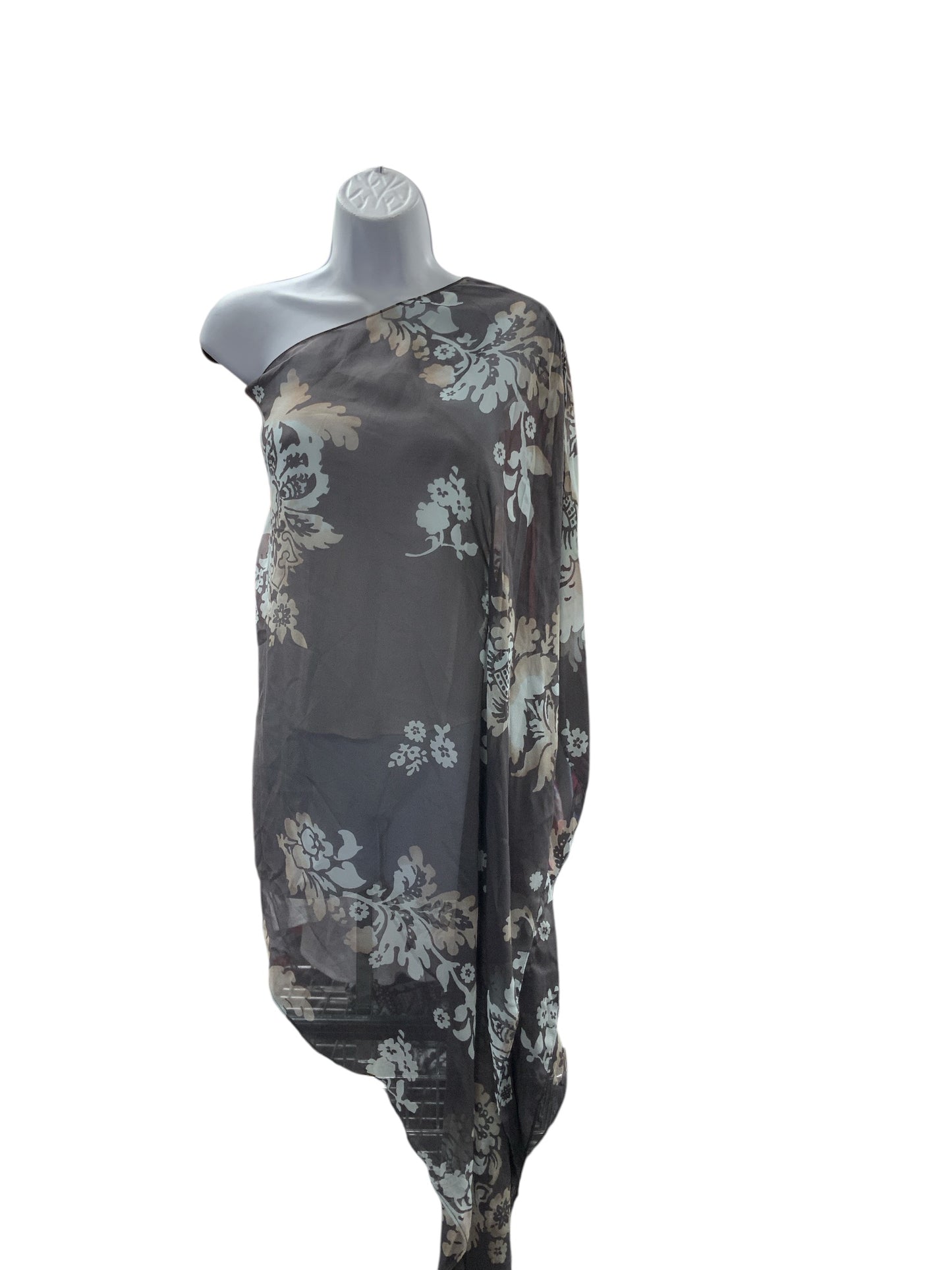 Soft Surroundings Women's Silk Coverup/ Poncho Gray O/S