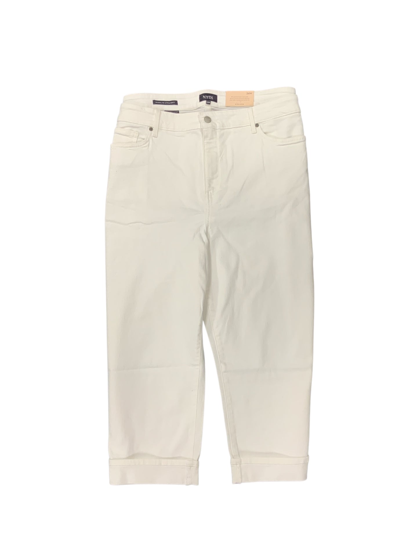 NWT NYDJ Women's Jean White 37/24W=3X