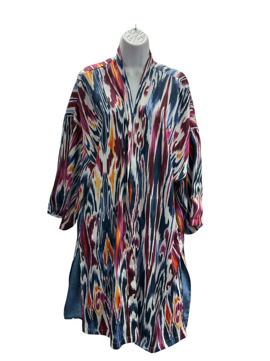NWT Chicos Women's Kimono Blue Multi L/XL