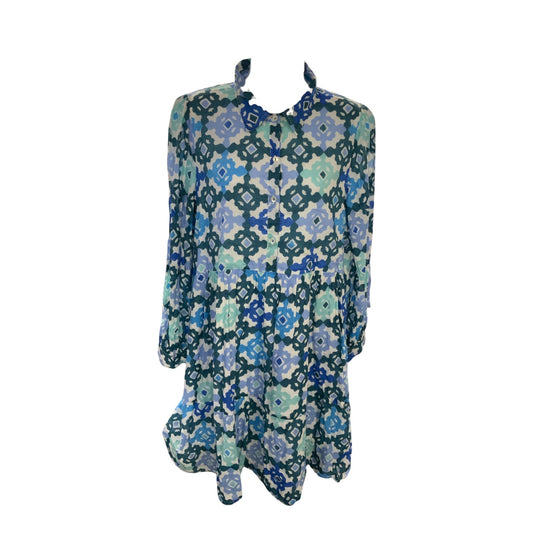 Ro's Garden Women's Dress Blue XL