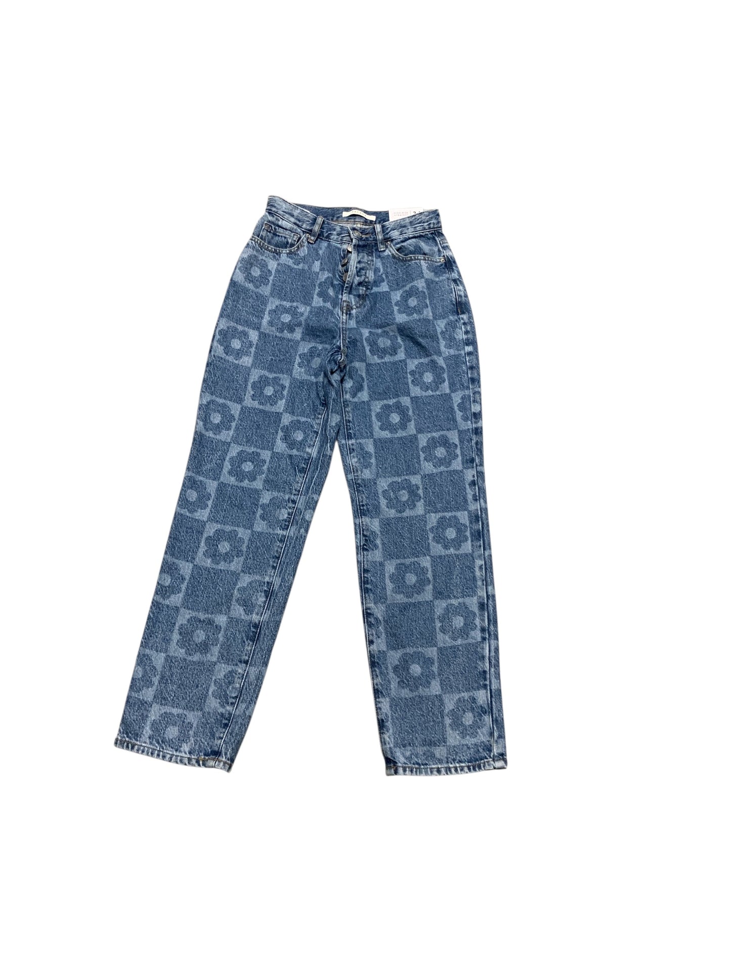 NWT PacSun Women's Jean Flower 24/00=XXS