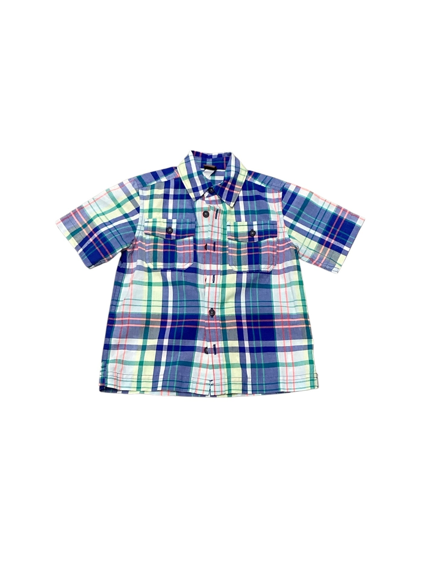 Tea Boys Blue Plaid Shirt 4
