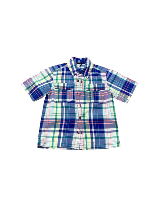 Tea Boys Blue Plaid Shirt 4