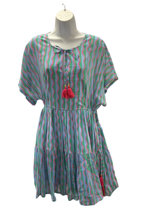 Oliphant Women's Dress Blue Swirl XL