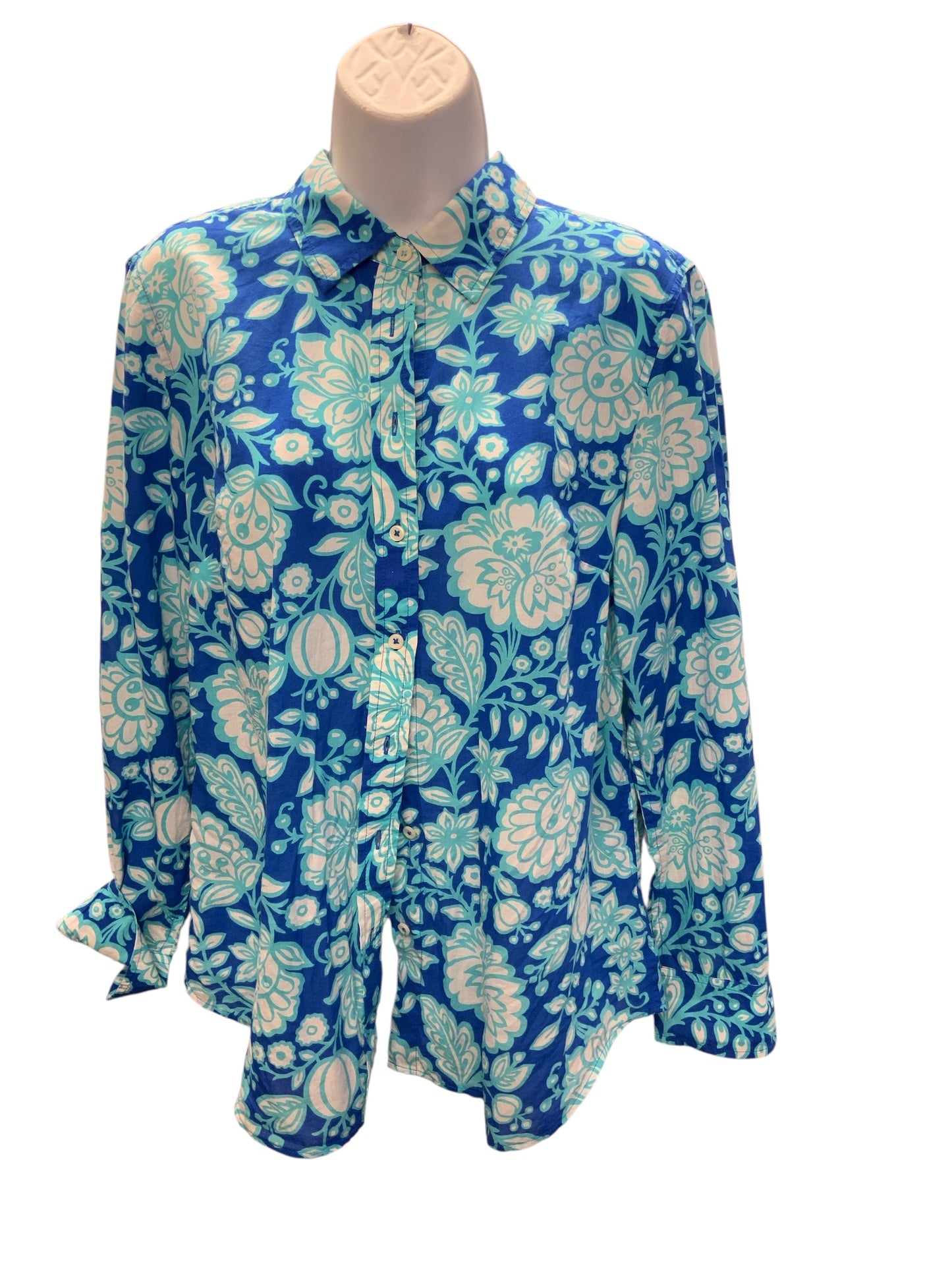 Talbots Women's Top Blue/Multi M