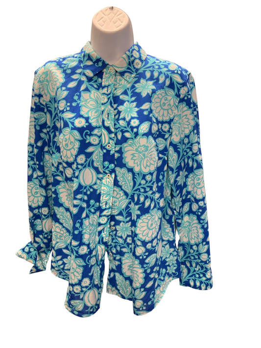 Talbots Women's Top Blue/Multi M