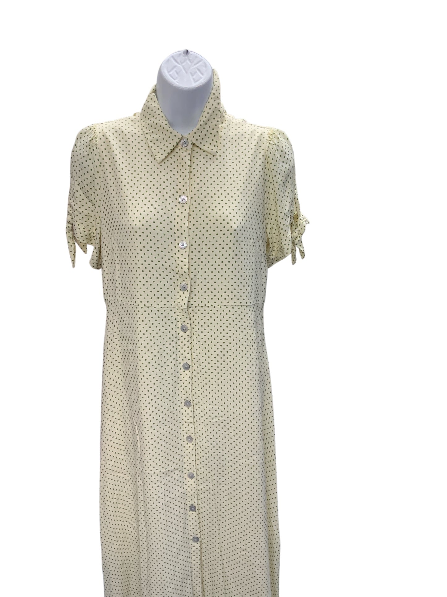 The Nines By Hatch Maternity Dress Cream Dot