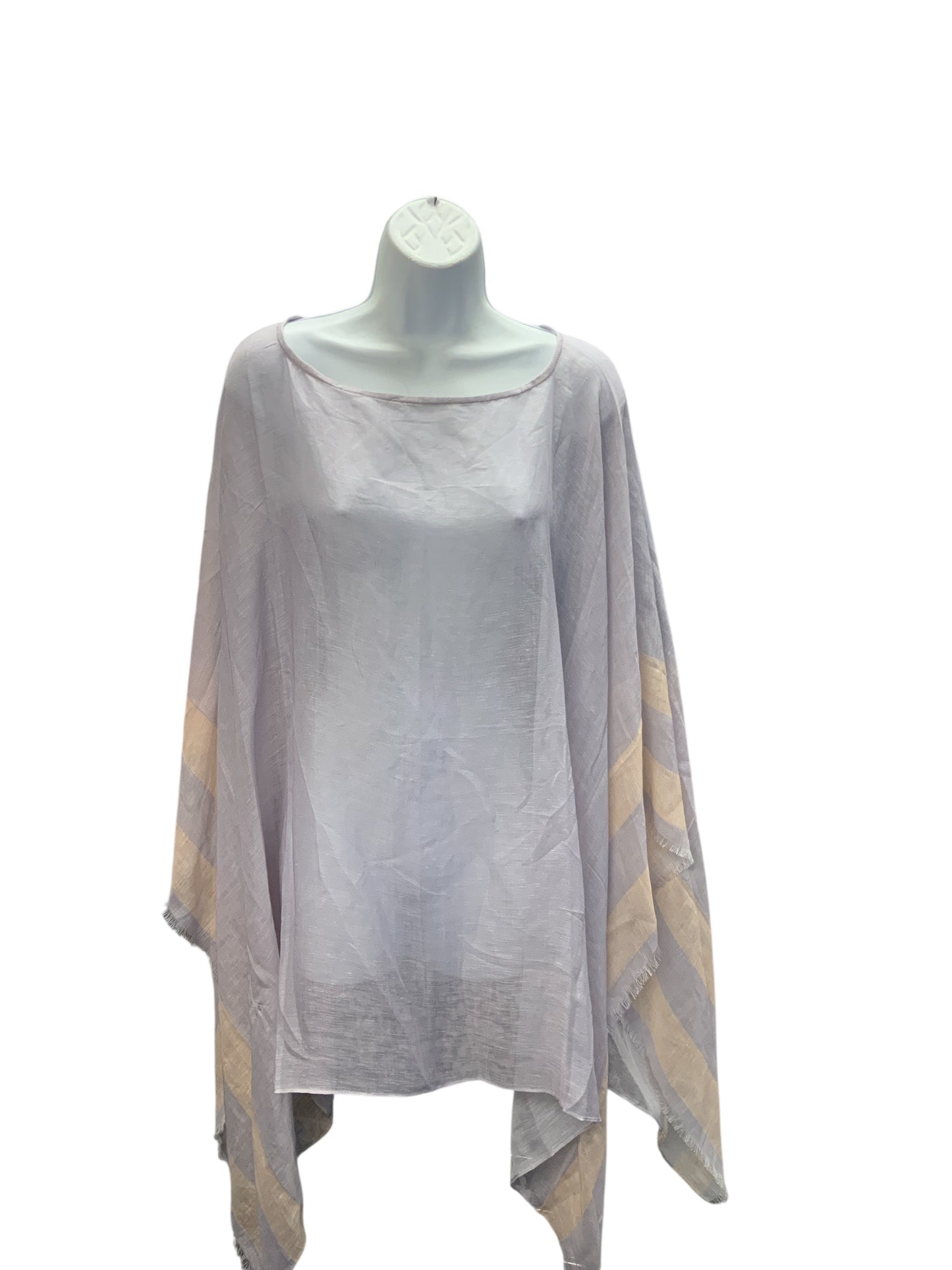 Rag & Bone NY Women's Linen Coverup/Poncho Lilac O/S
