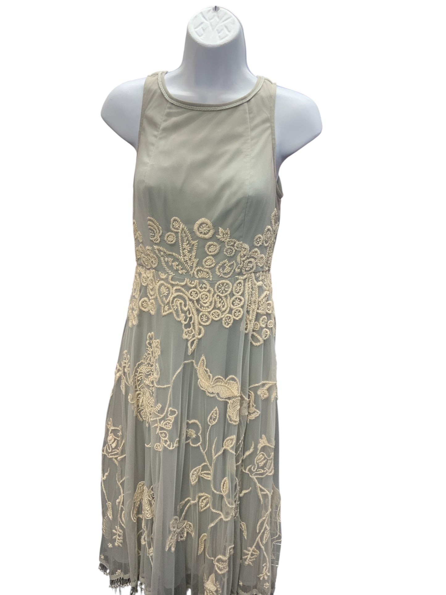 Leifsdottir Women's Lace Dress Gray 2=XS