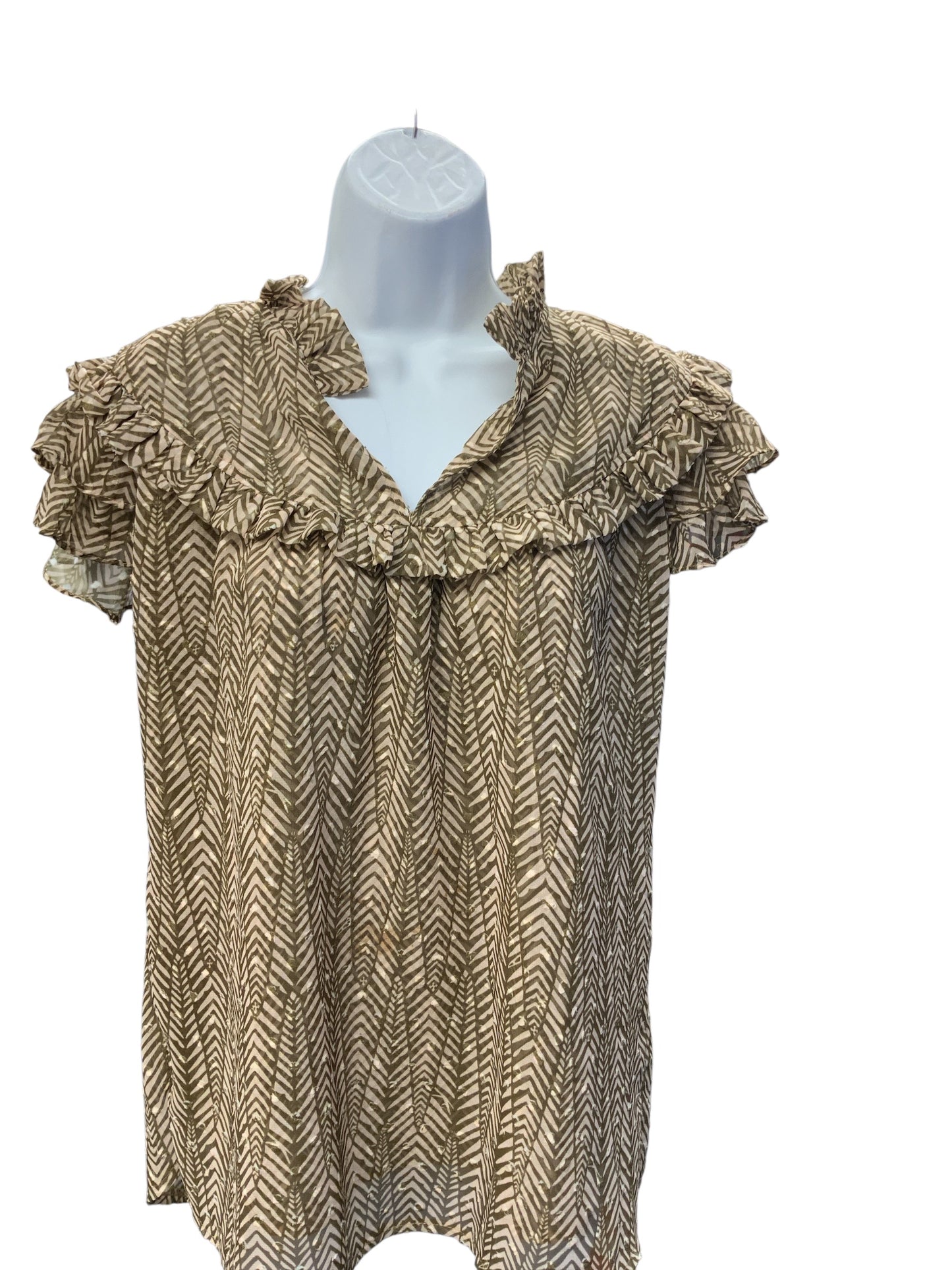 CK Bradley Women's Blouse Olive M