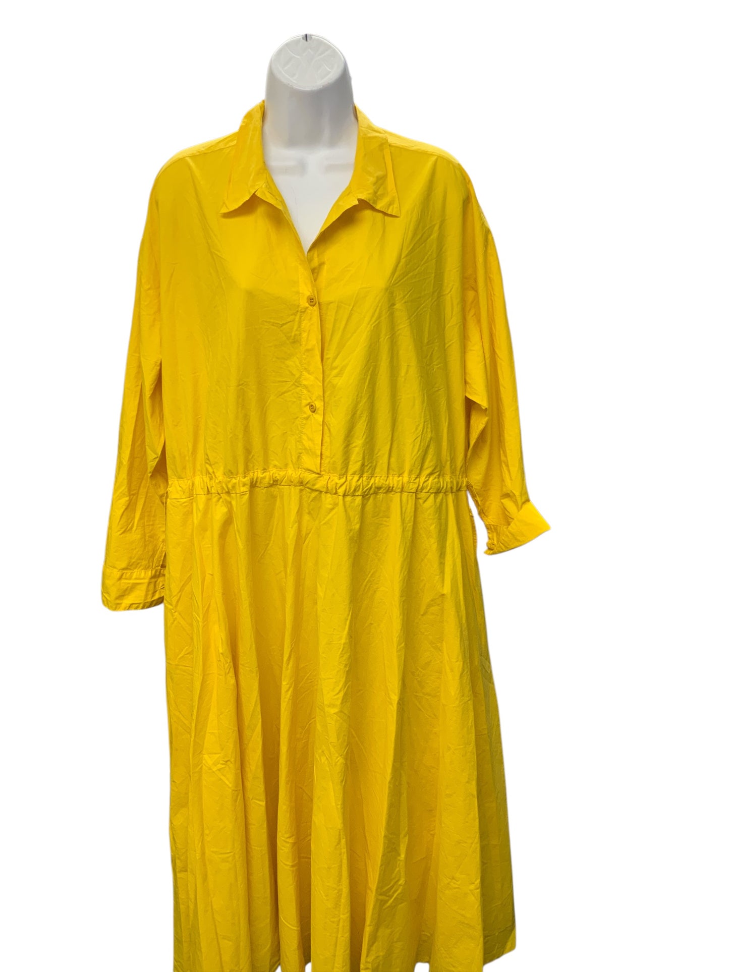 Labo.Art Women's Dress Yellow 2=2X
