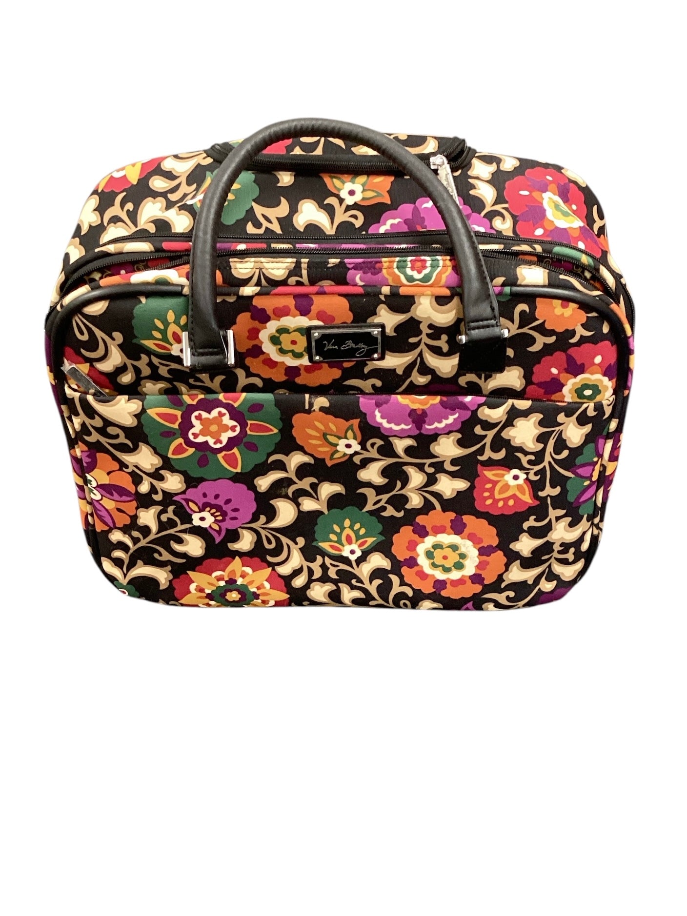 Vera Bradley Black Printed Travel Bag