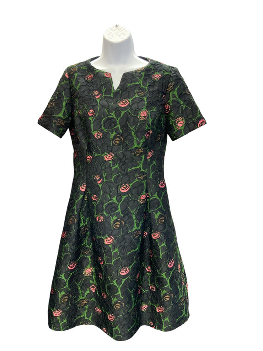 Andrea Genevieve Women's Dress Black Floral 10=M
