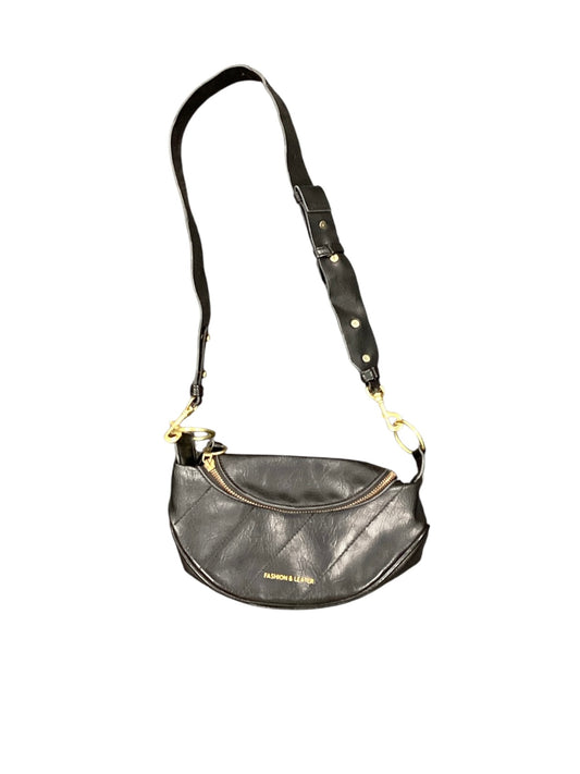 Fashion & Leather Black Fanny Pack