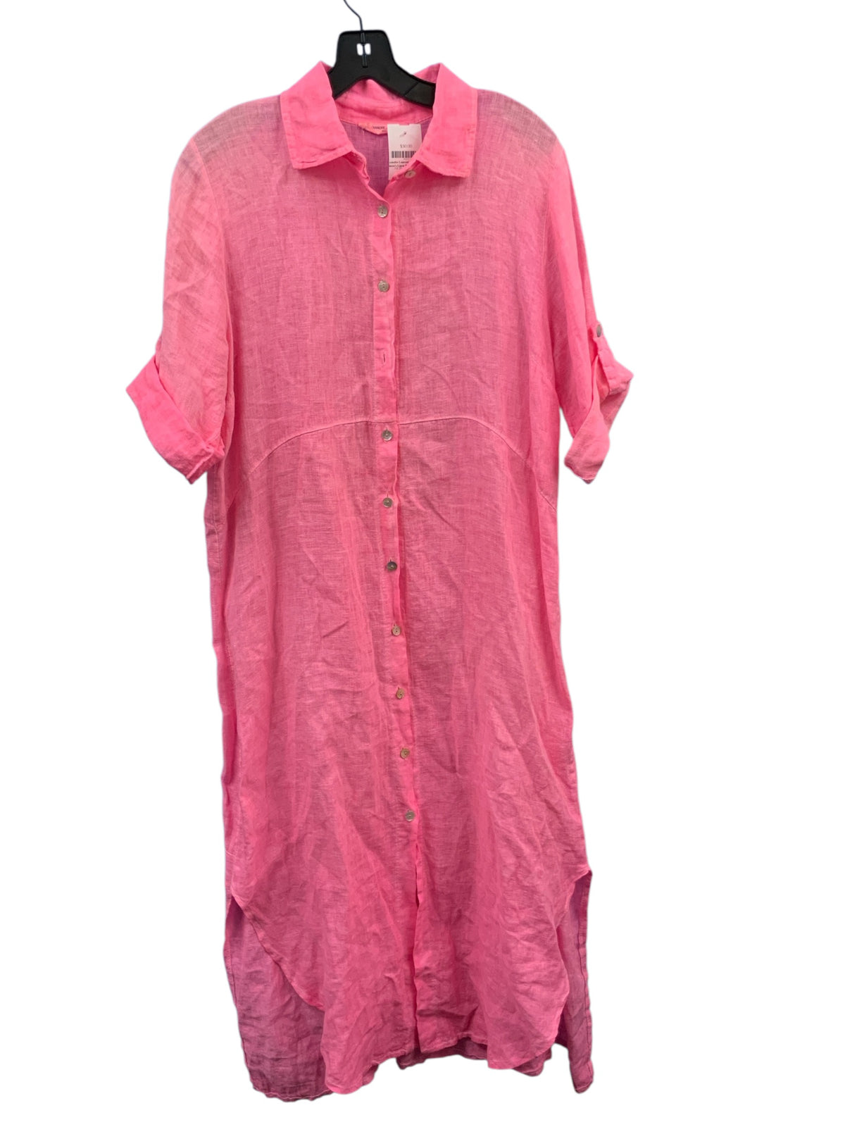 Alexandre Laurent Paris Women's Linen Dress Pink 2XL